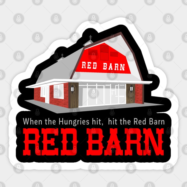 Red Barn Restaurant Sticker by carcinojen